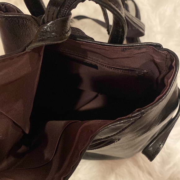 Vera Pelle Italian leather backpack bag